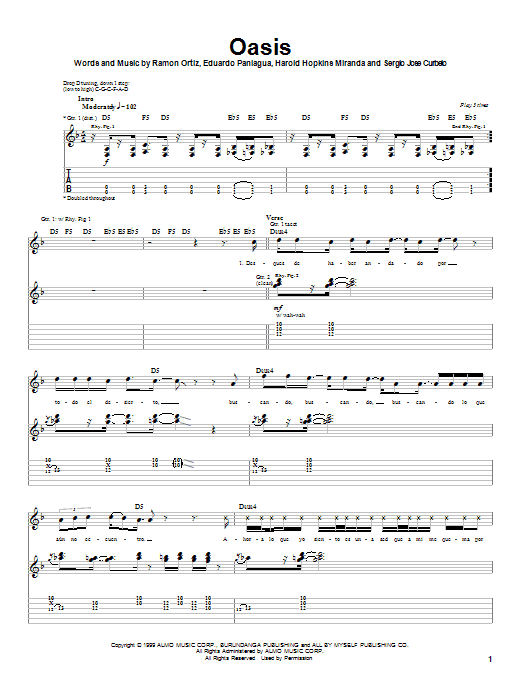 Download Puya Oasis Sheet Music and learn how to play Guitar Tab PDF digital score in minutes