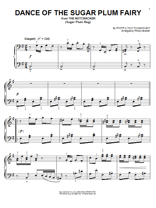 Download Phillip Keveren Dance Of The Sugar Plum Fairy Sheet Music and learn how to play Easy Piano PDF digital score in minutes