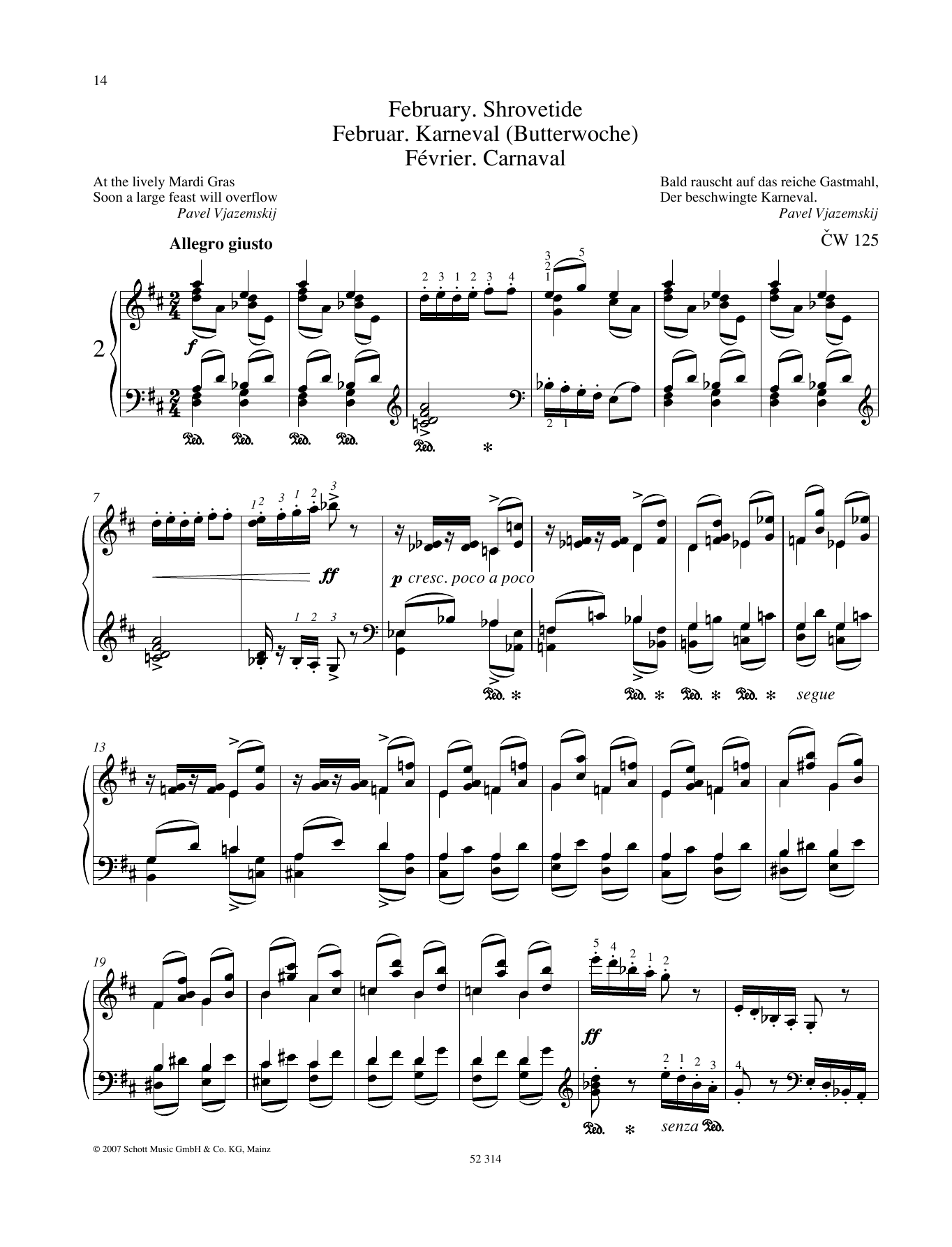 Download Pyotr Il'yich Tchaikovsky February Sheet Music and learn how to play Piano Solo PDF digital score in minutes