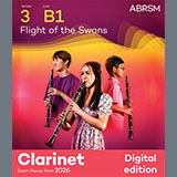 Download or print Pyotr Il'yich Tchaikovsky Flight of the Swans (Grade 3, list B1, from the ABRSM Clarinet Syllabus from 2026) Sheet Music Printable PDF -page score for Classical / arranged Clarinet Solo SKU: 1765040.