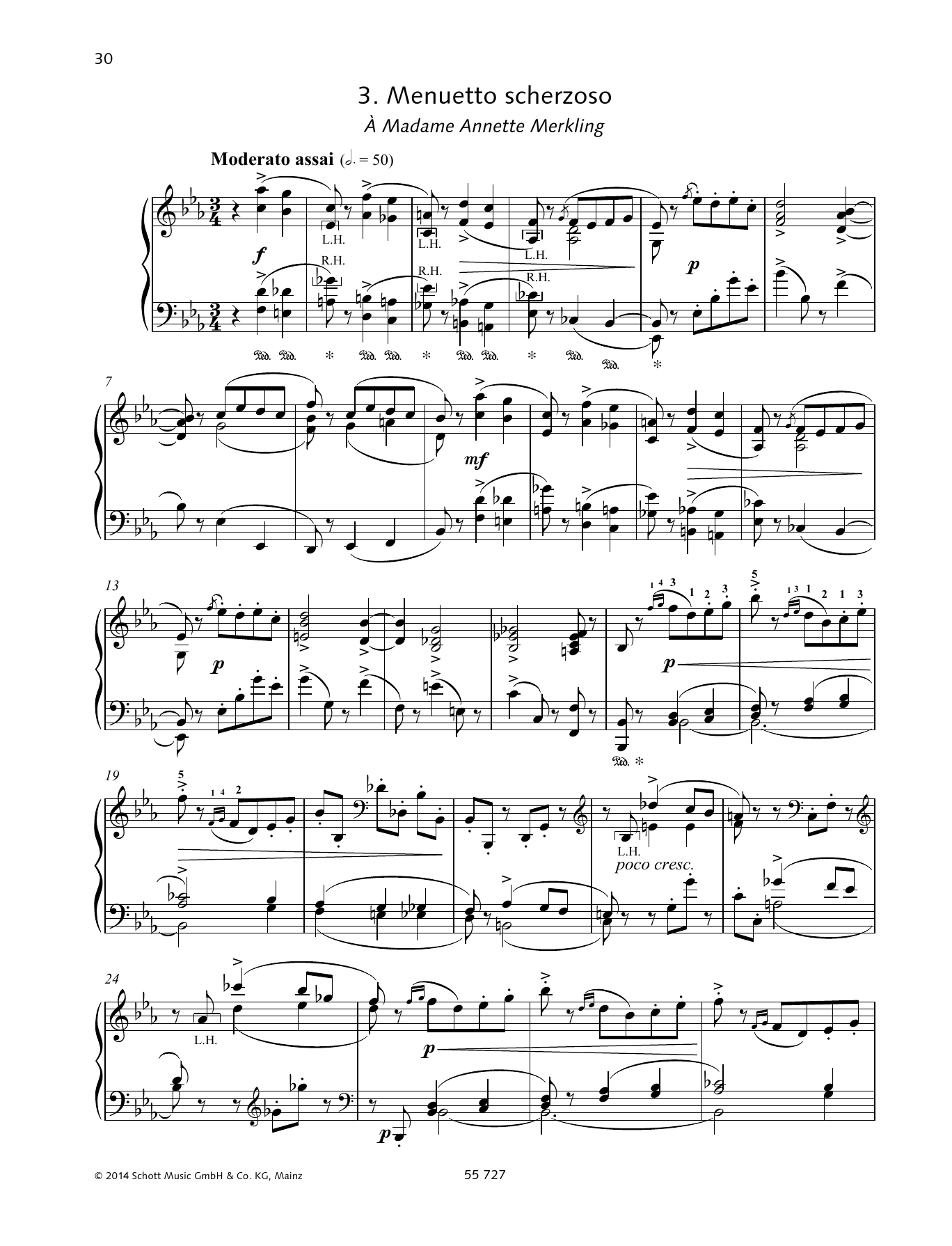 Download Pyotr Il'yich Tchaikovsky Menuetto scherzoso Sheet Music and learn how to play Piano Solo PDF digital score in minutes