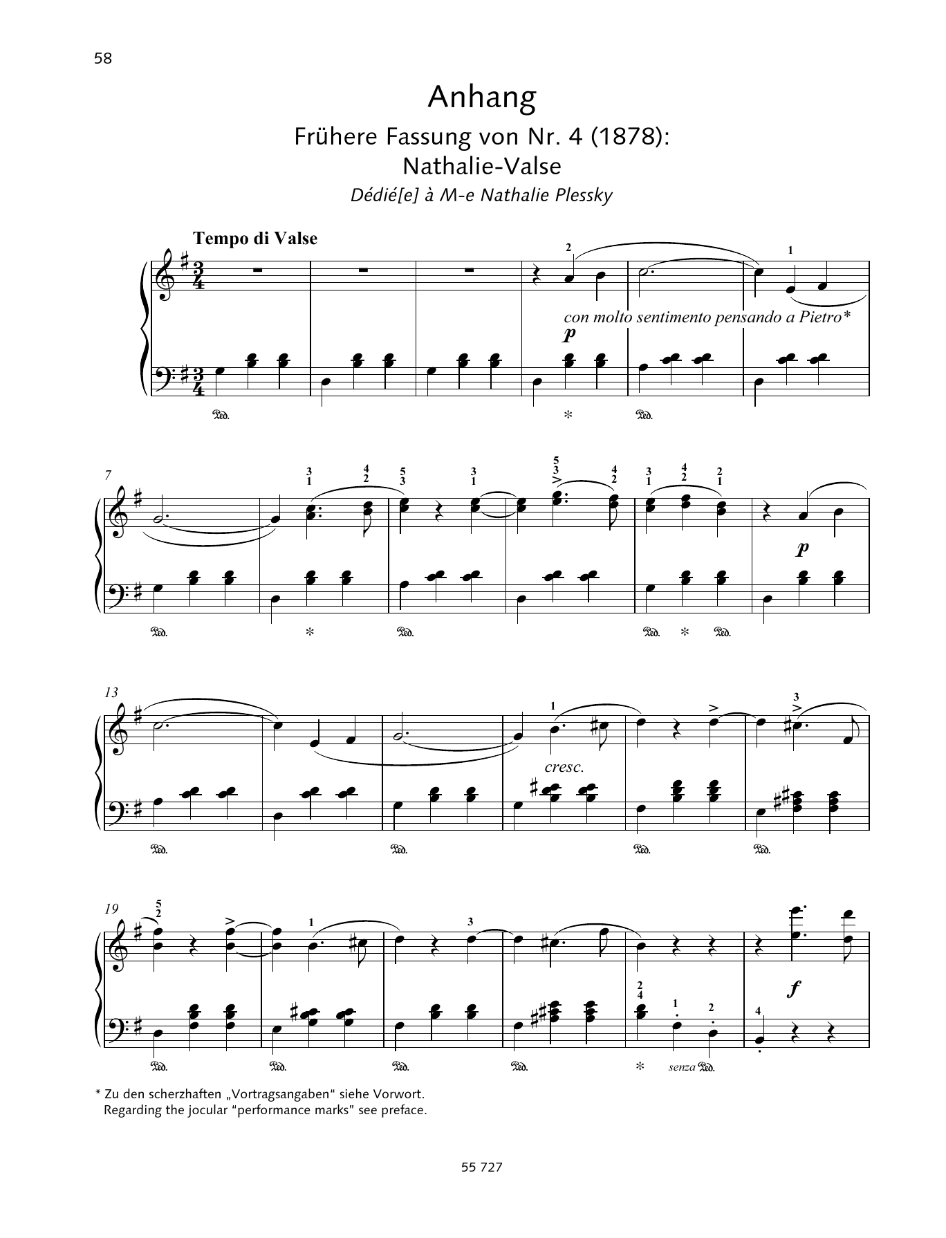 Download Pyotr Il'yich Tchaikovsky Natha-Valse Sheet Music and learn how to play Piano Solo PDF digital score in minutes