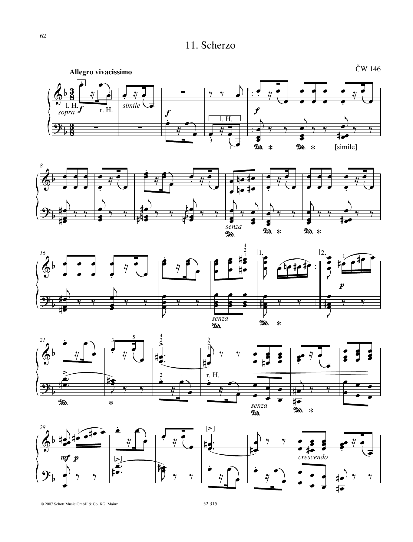 Download Pyotr Il'yich Tchaikovsky Scherzo Sheet Music and learn how to play Piano Solo PDF digital score in minutes