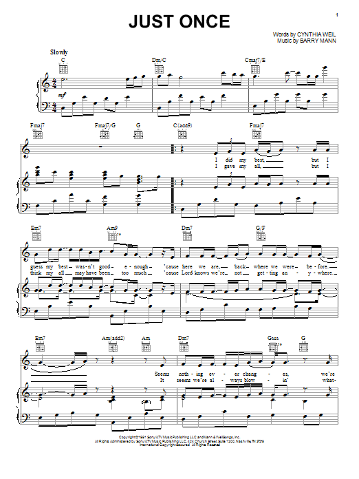 Download Quincy Jones featuring James Ingram Just Once Sheet Music and learn how to play Violin PDF digital score in minutes