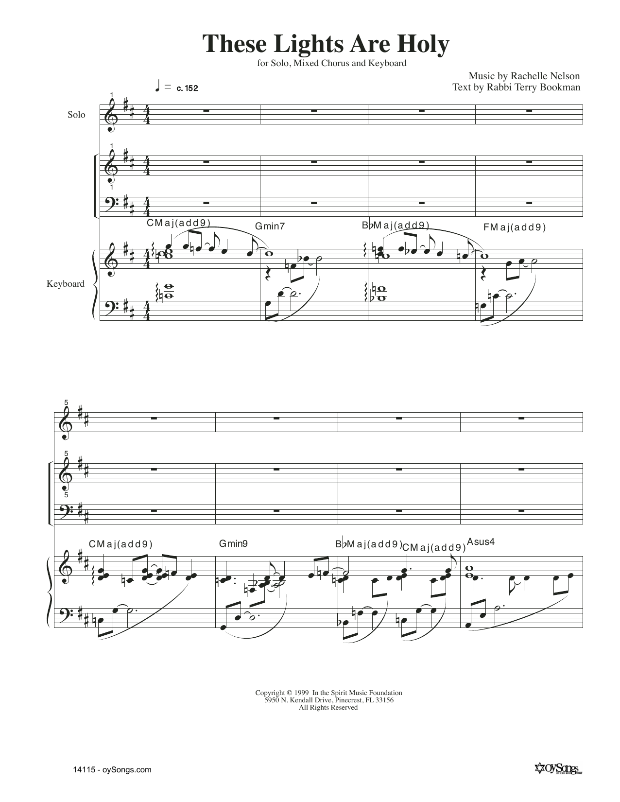 Download Rachelle Nelson These Lights Are Holy Sheet Music and learn how to play SAT Choir PDF digital score in minutes