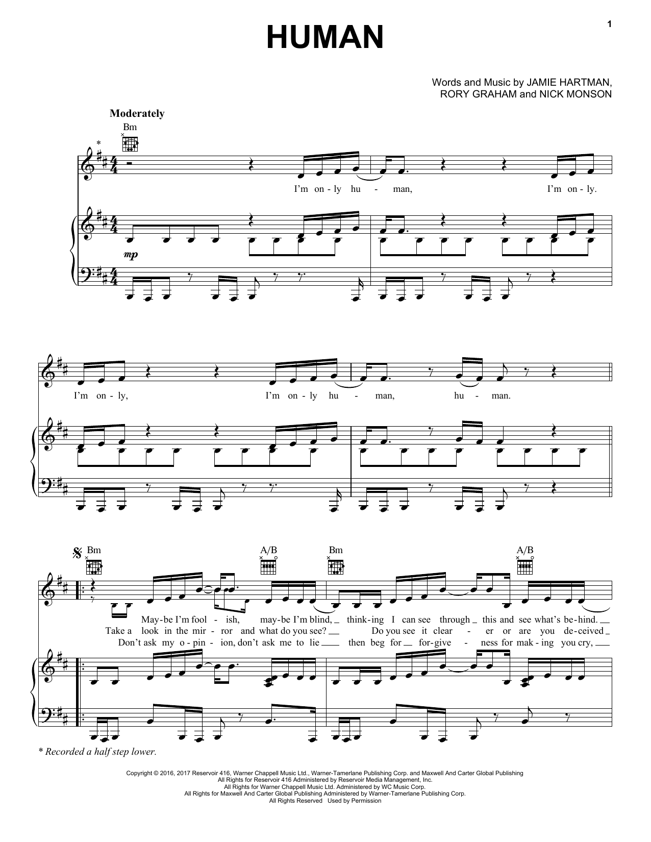 Download Rag'n'Bone Man Human Sheet Music and learn how to play Drums Transcription PDF digital score in minutes