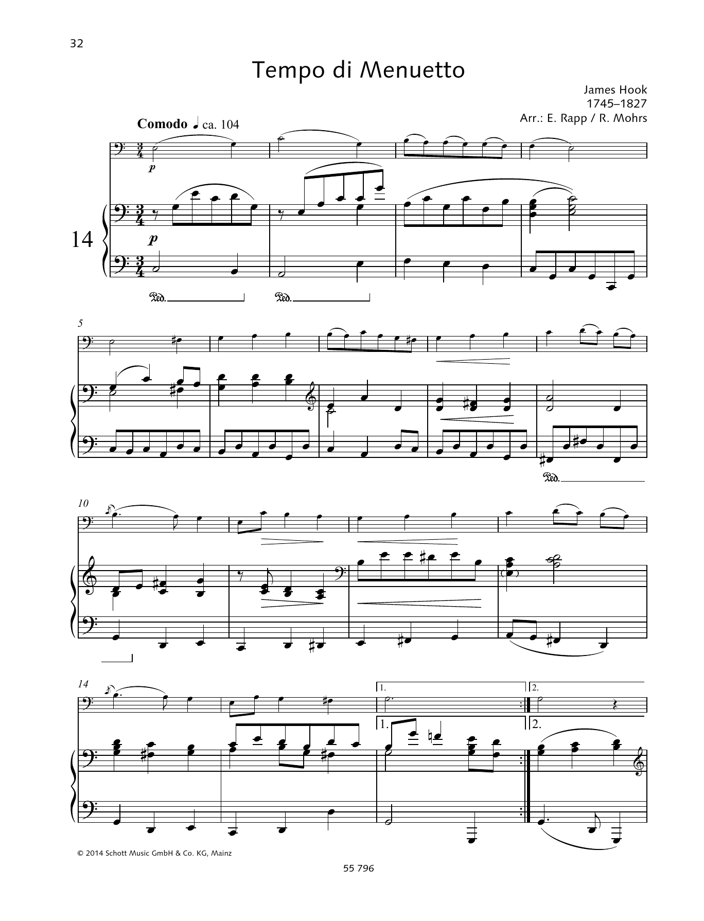 Download Rainer Mohrs; Eugen Rapp Tempo Di Menuetto Sheet Music and learn how to play String Solo PDF digital score in minutes