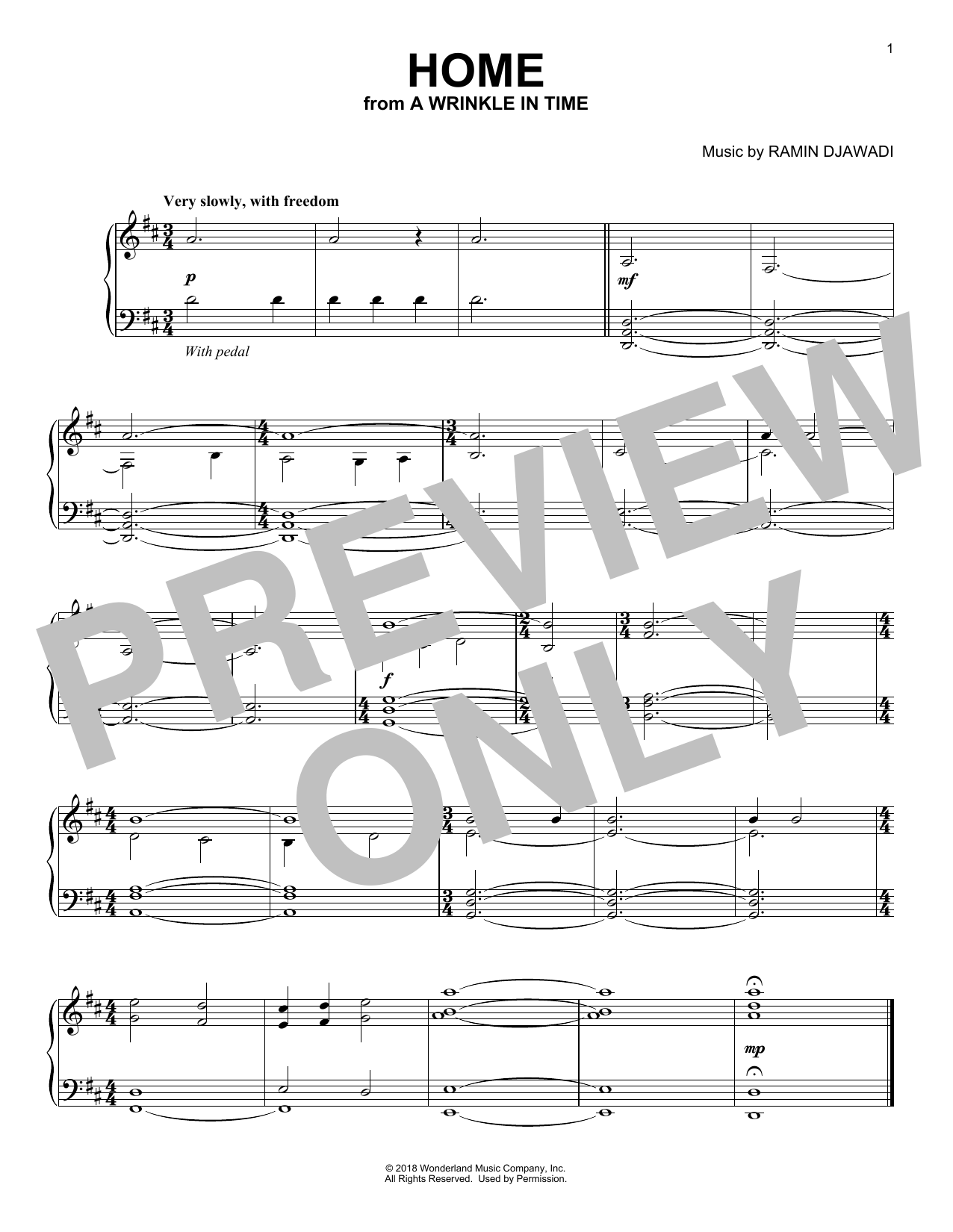 Download Ramin Djawadi Home Sheet Music and learn how to play Piano Solo PDF digital score in minutes