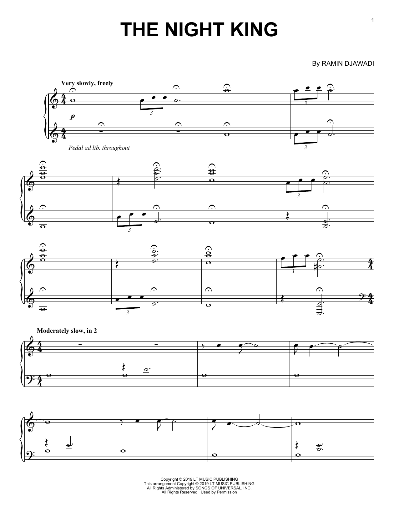 Download Ramin Djawadi The Night King (from Game of Thrones) Sheet Music and learn how to play Piano Solo PDF digital score in minutes