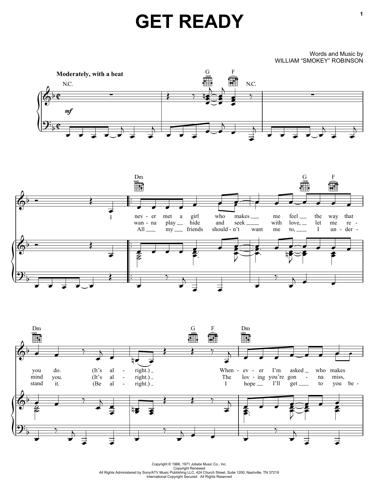 Download Rare Earth Get Ready Sheet Music and learn how to play Drums Transcription PDF digital score in minutes