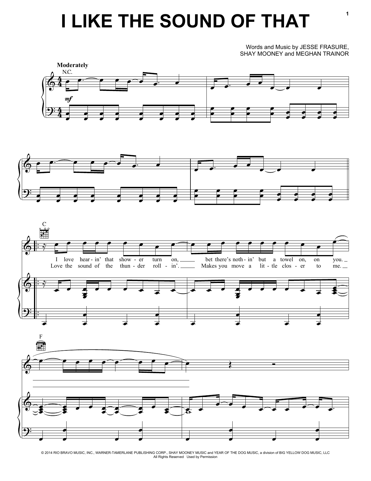 Download Rascal Flatts I Like The Sound Of That Sheet Music and learn how to play Piano, Vocal & Guitar (Right-Hand Melody) PDF digital score in minutes