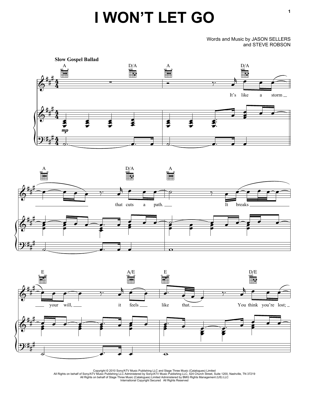 Download Rascal Flatts I Won't Let Go Sheet Music and learn how to play Lyrics & Chords PDF digital score in minutes