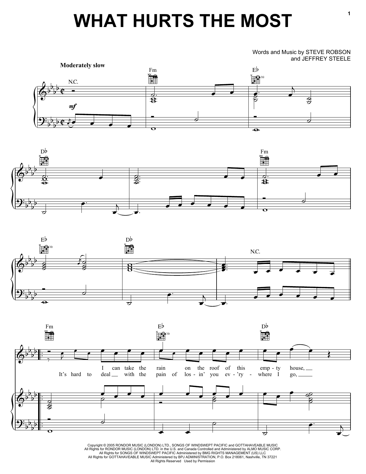 Download Rascal Flatts What Hurts The Most Sheet Music and learn how to play Easy Guitar Tab PDF digital score in minutes