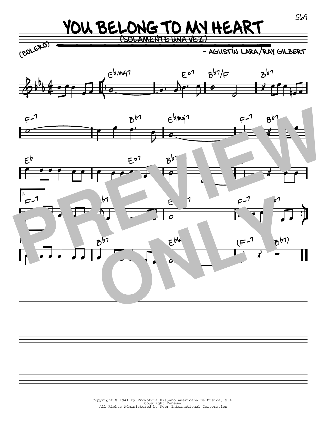Download Ray Gilbert You Belong To My Heart (Solamente Una Vez) Sheet Music and learn how to play Very Easy Piano PDF digital score in minutes
