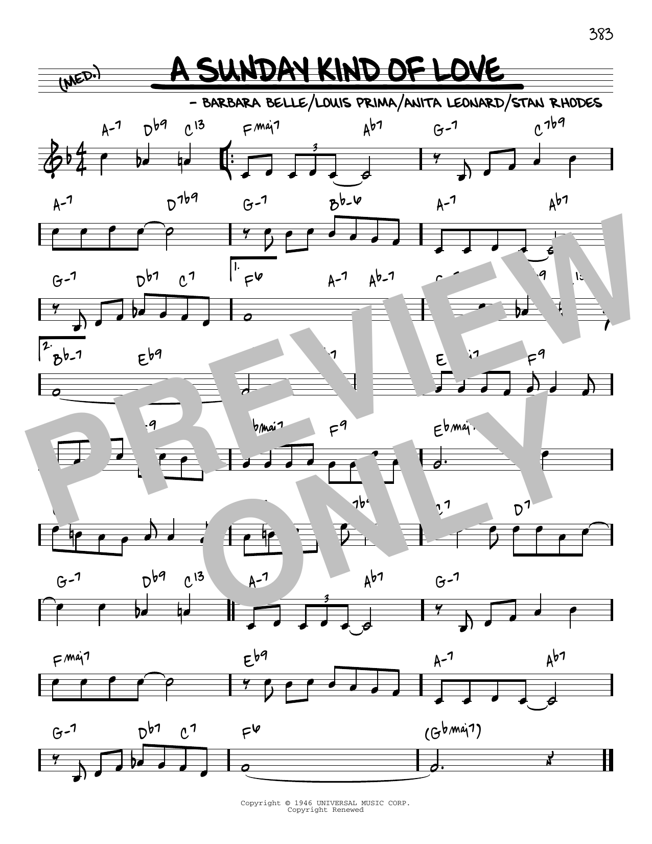 Download Reba McEntire A Sunday Kind Of Love [Reharmonized version] (arr. Jack Grassel) Sheet Music and learn how to play Real Book – Melody & Chords PDF digital score in minutes