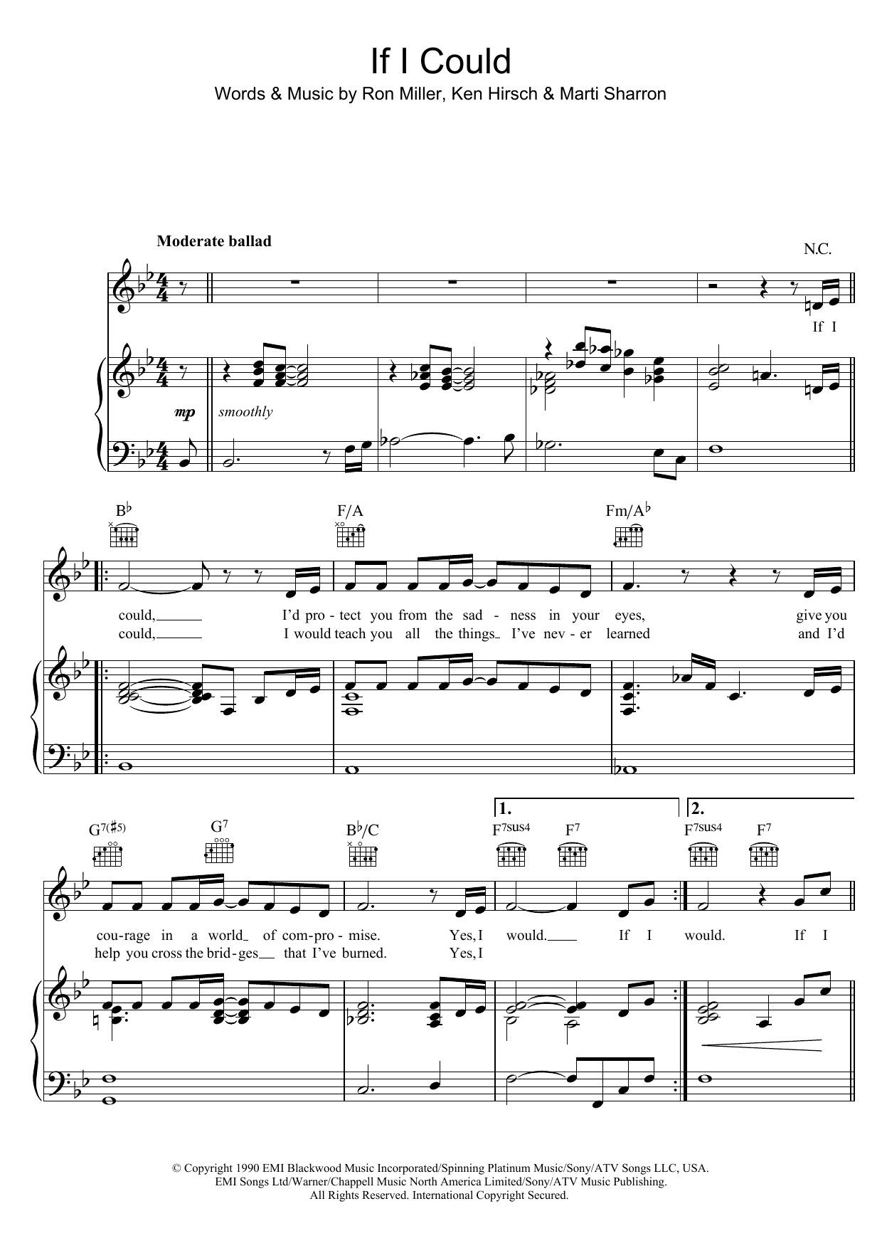 Download Regina Belle If I Could Sheet Music and learn how to play Piano, Vocal & Guitar Chords (Right-Hand Melody) PDF digital score in minutes