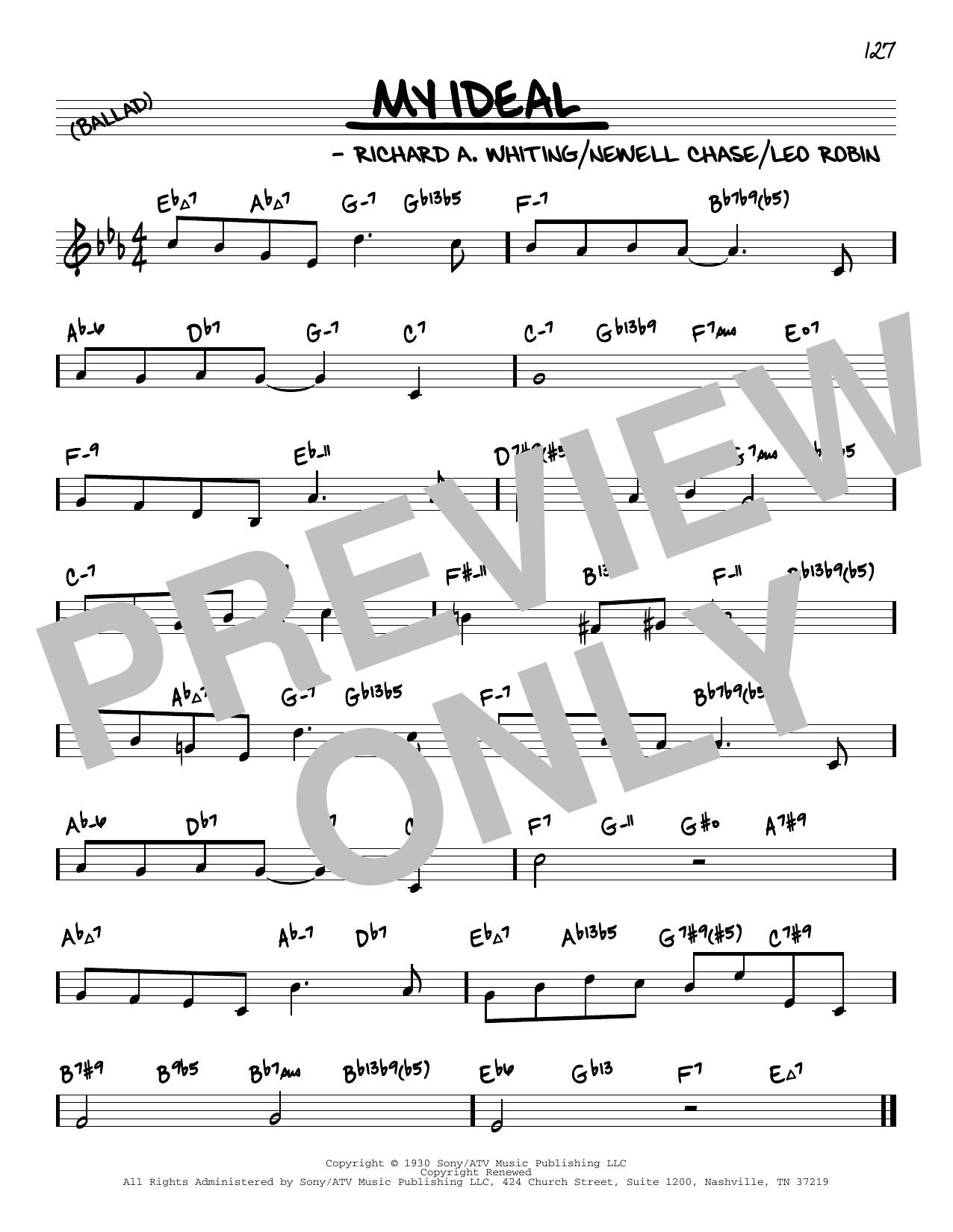 Download Richard A. Whiting My Ideal (arr. David Hazeltine) Sheet Music and learn how to play Real Book – Enhanced Chords PDF digital score in minutes