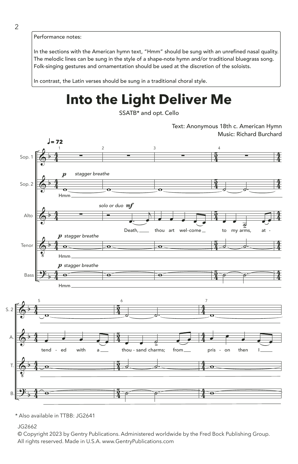 Download Richard Burchard Into The Light, Deliver Me Sheet Music and learn how to play TTBB Choir PDF digital score in minutes