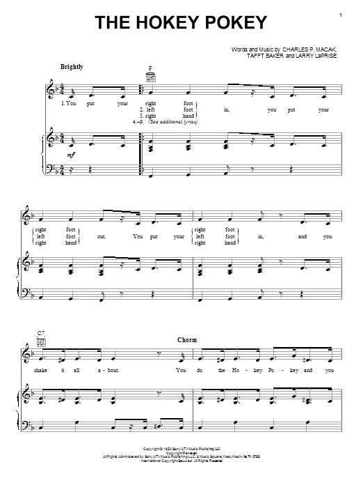 Download Richard Thompson The Hokey Pokey Sheet Music and learn how to play Ukulele PDF digital score in minutes
