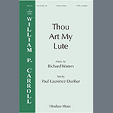 Download or print Richard Waters Thou Art My Lute Sheet Music Printable PDF -page score for Concert / arranged SATB Choir SKU: 1541166.