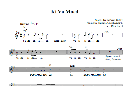 Download Rick Recht Ki Va Moed Sheet Music and learn how to play Melody Line, Lyrics & Chords PDF digital score in minutes