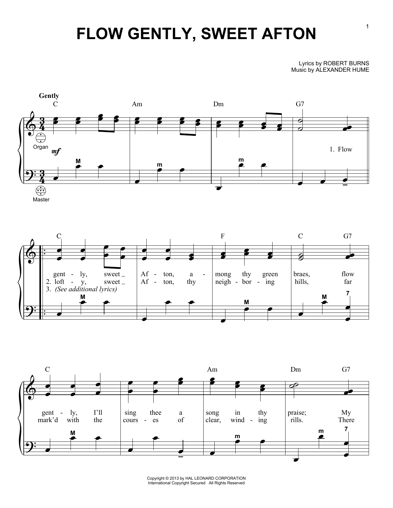 Download Gary Meisner Flow Gently, Sweet Afton Sheet Music and learn how to play Accordion PDF digital score in minutes