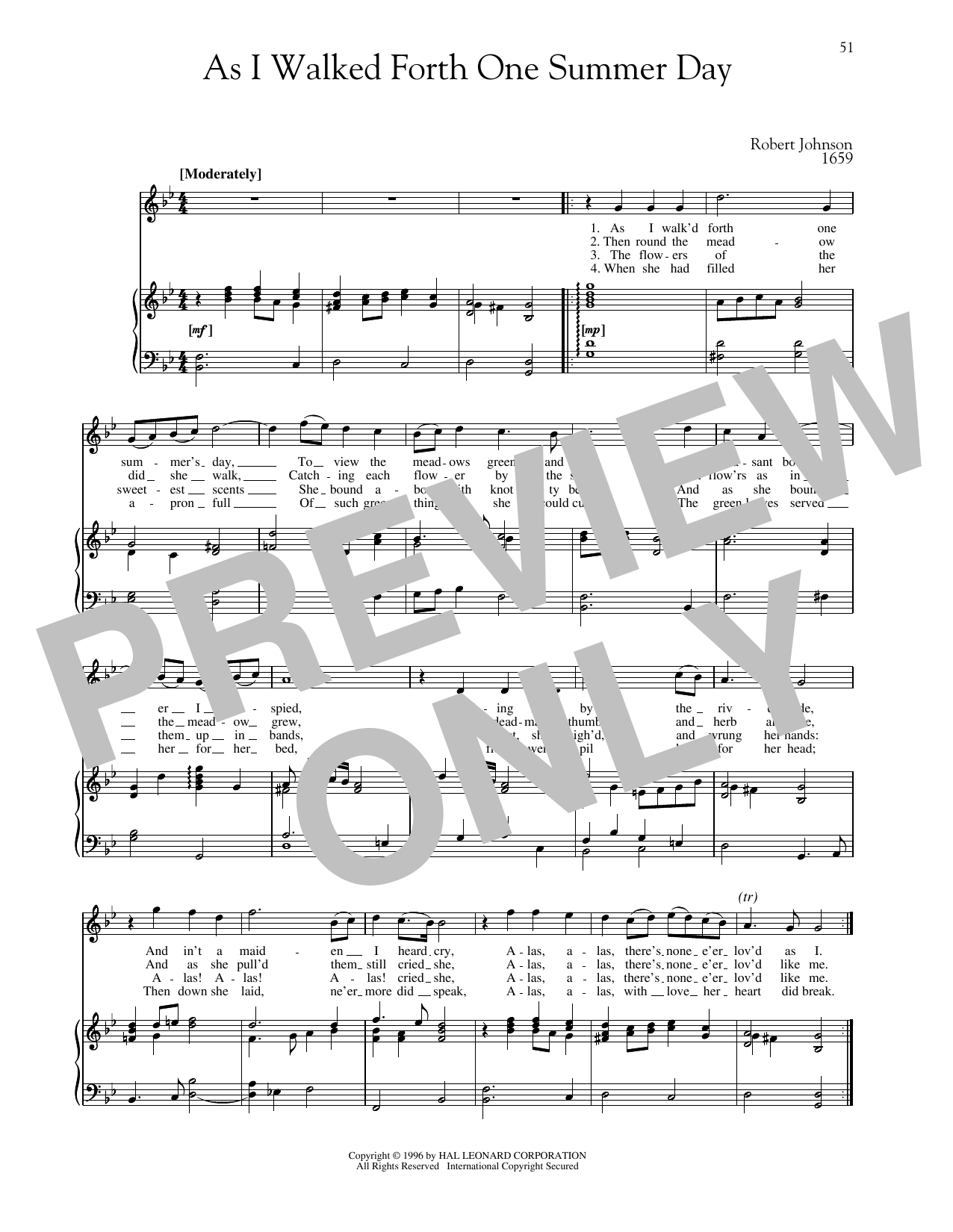 Download Robert Johnson As I Walked Forth One Summer Day Sheet Music and learn how to play Piano & Vocal PDF digital score in minutes