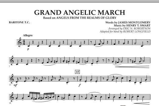 Download Robert Longfield Grand Angelic March - Baritone T.C. Sheet Music and learn how to play Concert Band PDF digital score in minutes