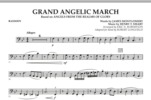 Download Robert Longfield Grand Angelic March - Bassoon Sheet Music and learn how to play Concert Band PDF digital score in minutes