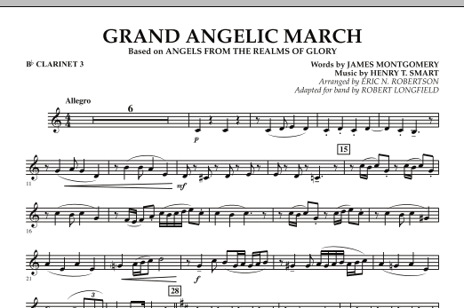 Download Robert Longfield Grand Angelic March - Bb Clarinet 3 Sheet Music and learn how to play Concert Band PDF digital score in minutes