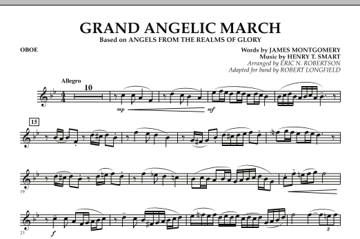 Download Robert Longfield Grand Angelic March - Oboe Sheet Music and learn how to play Concert Band PDF digital score in minutes