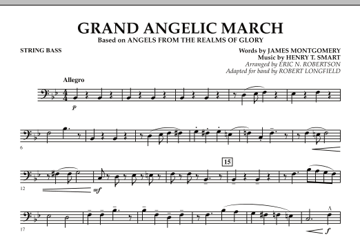 Download Robert Longfield Grand Angelic March - String Bass Sheet Music and learn how to play Concert Band PDF digital score in minutes