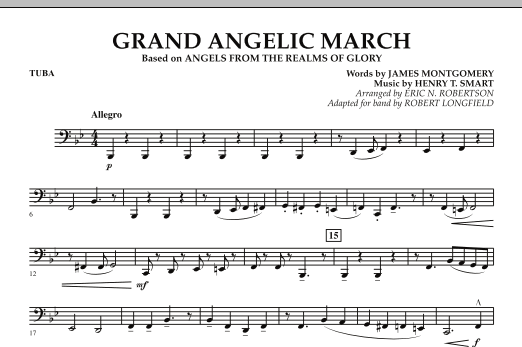 Download Robert Longfield Grand Angelic March - Tuba Sheet Music and learn how to play Concert Band PDF digital score in minutes