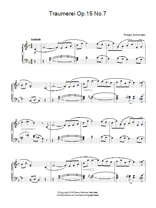 Download Robert Schumann Traumerei Op.15 No.7 Sheet Music and learn how to play Saxophone PDF digital score in minutes