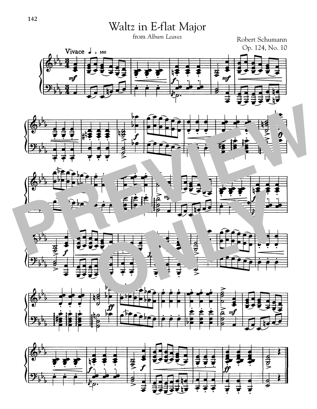 Download Robert Schumann Waltz In E-Flat Major Sheet Music and learn how to play Piano PDF digital score in minutes