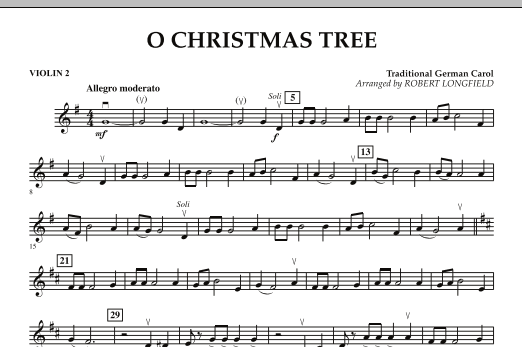 o christmas tree sheet music