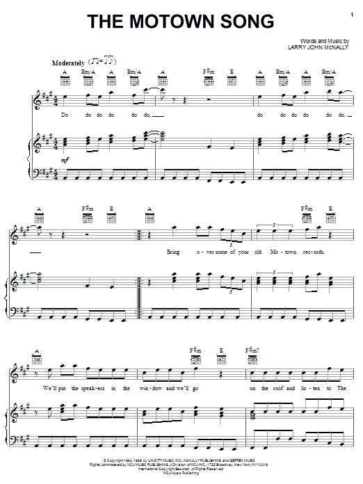Download Rod Stewart The Motown Song Sheet Music and learn how to play Piano, Vocal & Guitar (Right-Hand Melody) PDF digital score in minutes