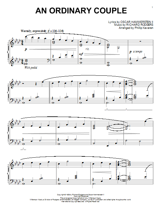 Download Phillip Keveren An Ordinary Couple Sheet Music and learn how to play Piano PDF digital score in minutes