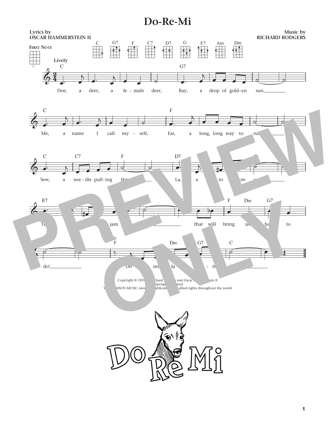 Download Rodgers & Hammerstein Do-Re-Mi Sheet Music and learn how to play Ukulele PDF digital score in minutes
