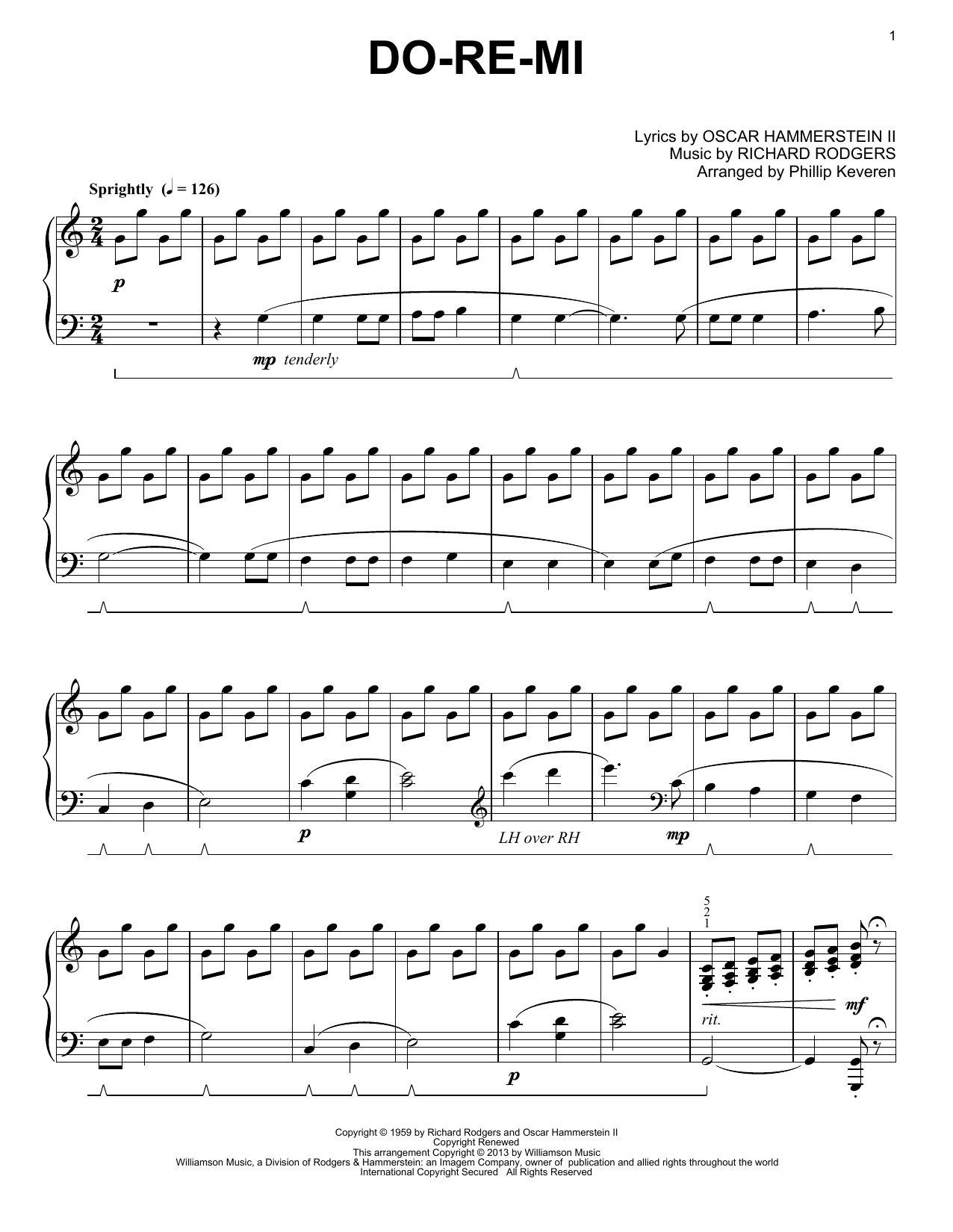Download Phillip Keveren Do-Re-Mi Sheet Music and learn how to play Piano PDF digital score in minutes