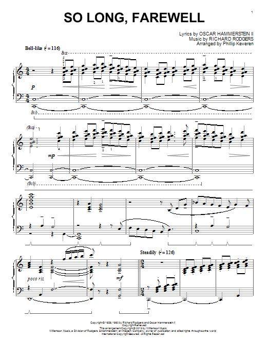 Download Phillip Keveren So Long, Farewell Sheet Music and learn how to play Piano PDF digital score in minutes