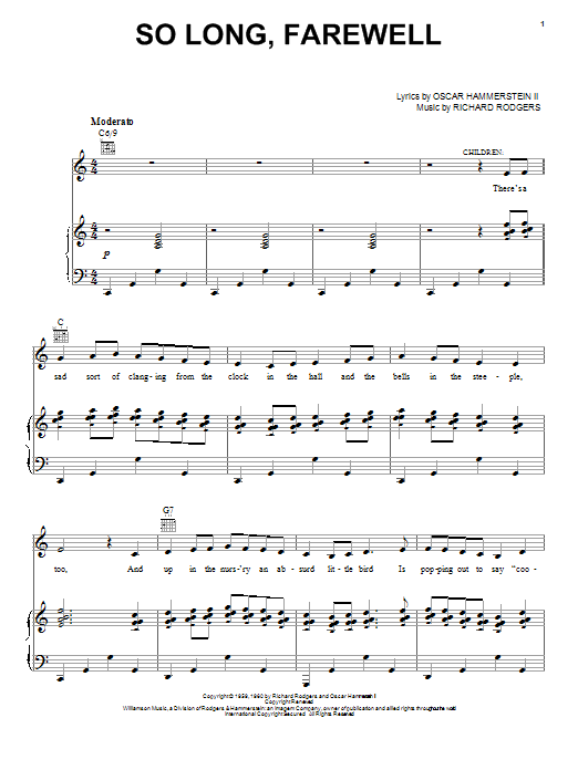 Download Rodgers & Hammerstein So Long, Farewell Sheet Music and learn how to play Viola PDF digital score in minutes