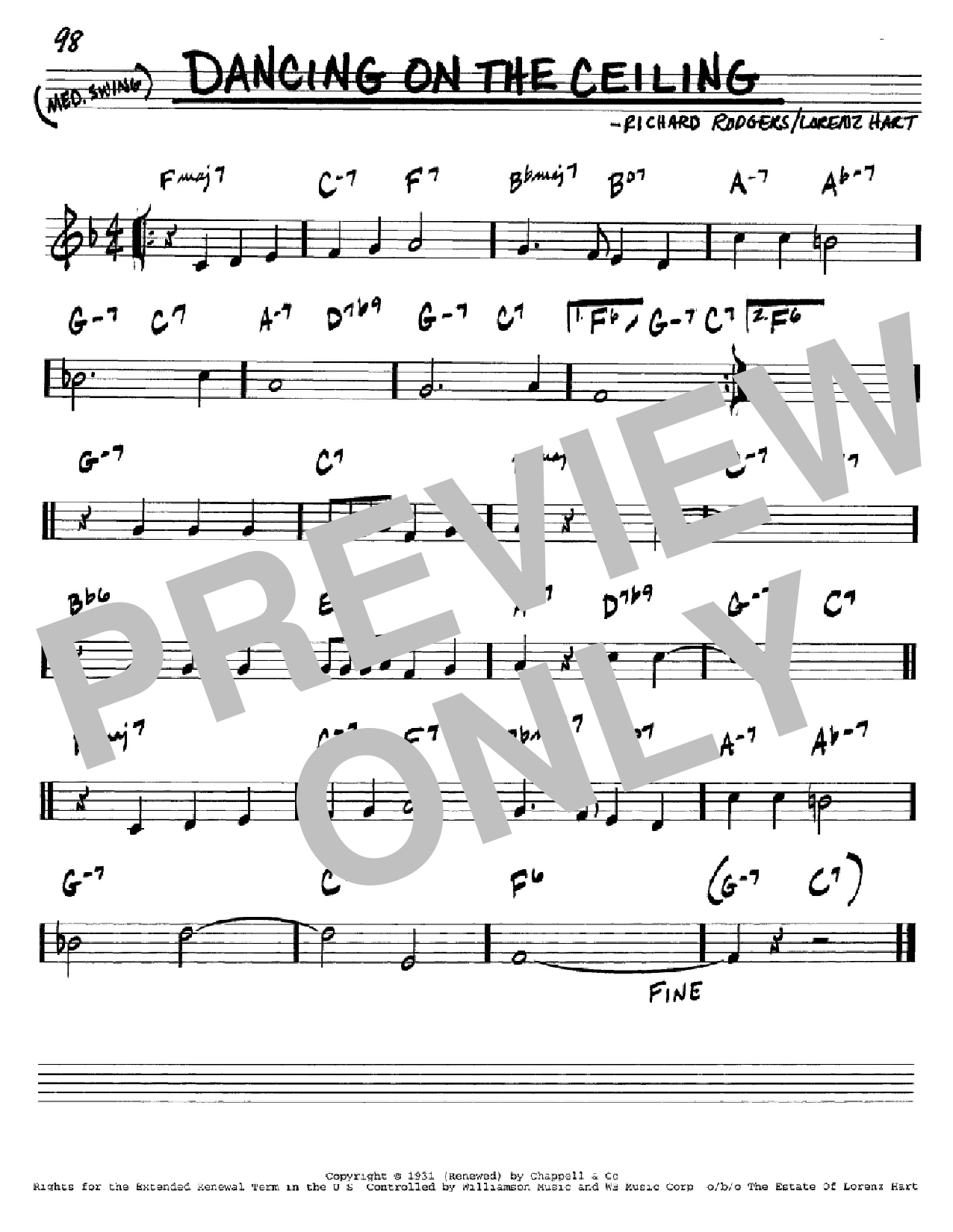 Download Rodgers & Hart Dancing On The Ceiling Sheet Music and learn how to play Trombone PDF digital score in minutes
