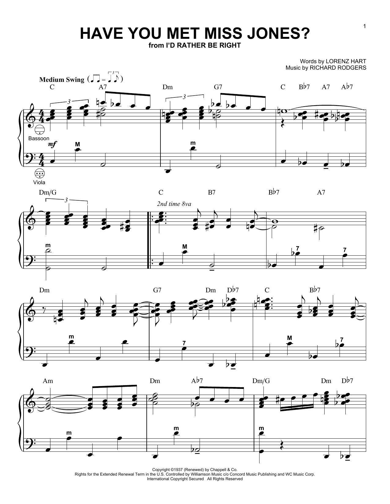 Download Rodgers & Hart Have You Met Miss Jones? (arr. Gary Meisner) Sheet Music and learn how to play Accordion PDF digital score in minutes