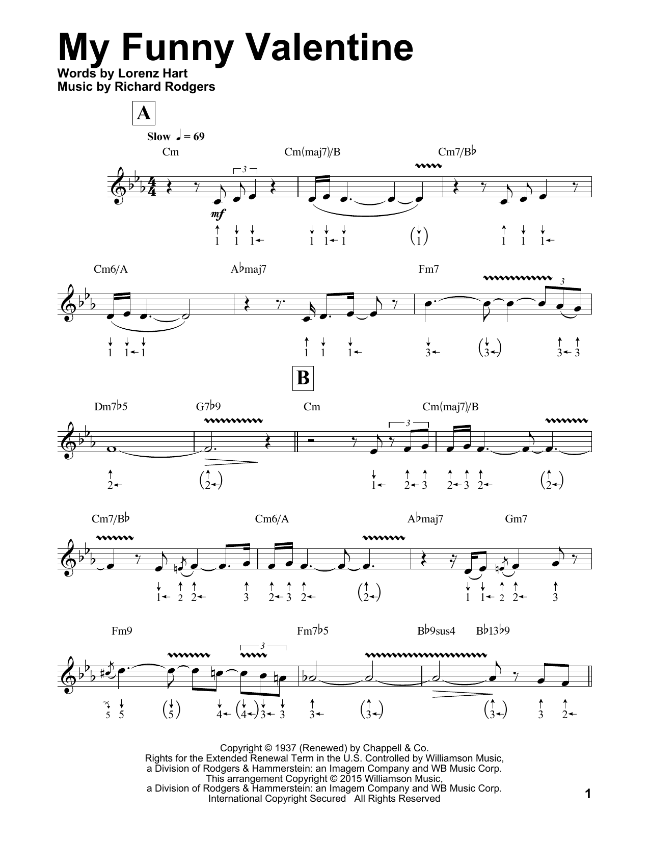 Download Rodgers & Hart My Funny Valentine (arr. Will Galison) Sheet Music and learn how to play Harmonica PDF digital score in minutes