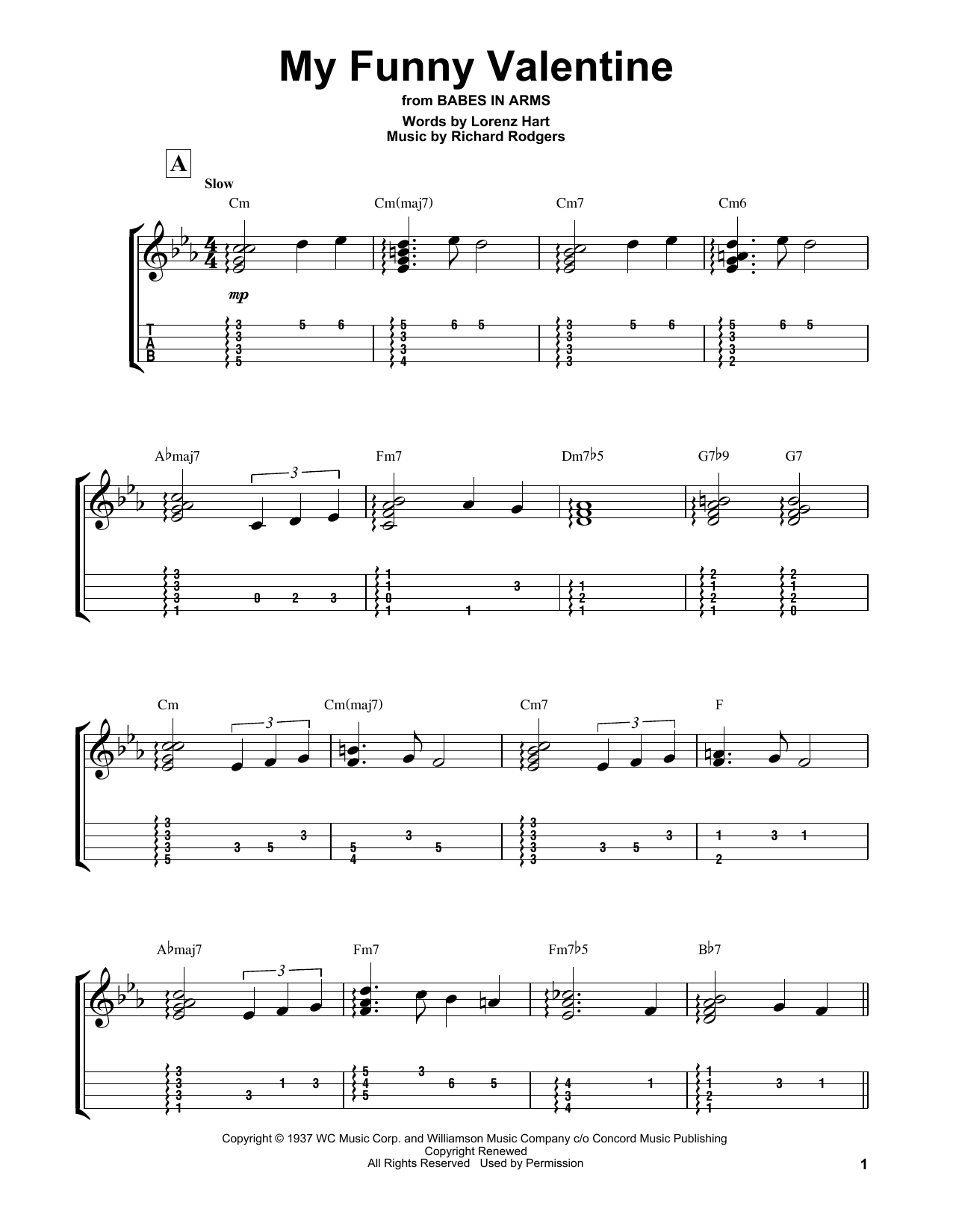 Download Rodgers & Hart My Funny Valentine (from Babes In Arms) Sheet Music and learn how to play Easy Ukulele Tab PDF digital score in minutes