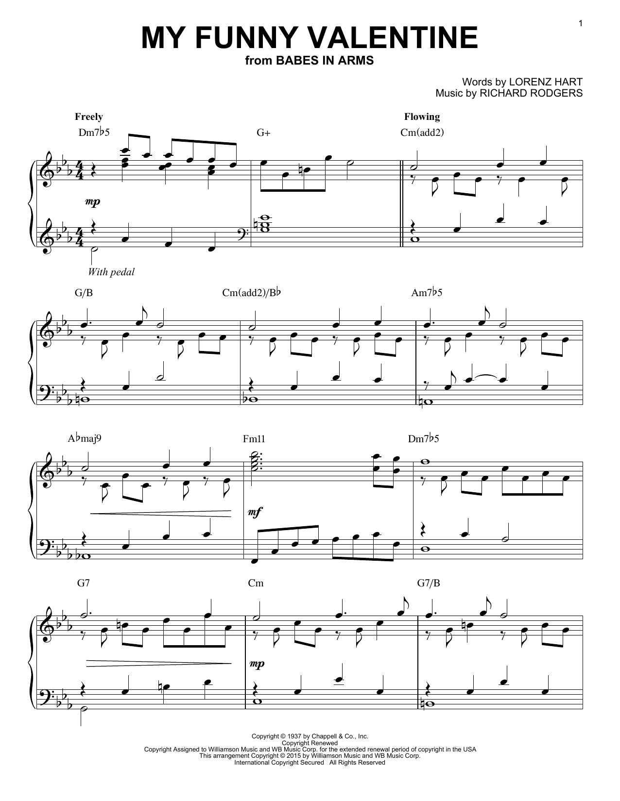 Download Rodgers & Hart My Funny Valentine Sheet Music and learn how to play Piano PDF digital score in minutes