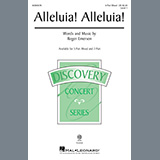 Download or print Roger Emerson Alleluia! Alleluia! Sheet Music Printable PDF -page score for Concert / arranged 3-Part Mixed Choir SKU: 510662.