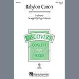 Download or print Traditional Babylon Canon (arr. Roger Emerson) Sheet Music Printable PDF -page score for Concert / arranged SAB SKU: 97532.