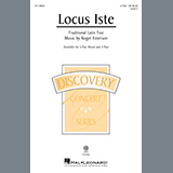 Download or print Roger Emerson Locus Iste Sheet Music Printable PDF -page score for Concert / arranged 2-Part Choir SKU: 1198632.